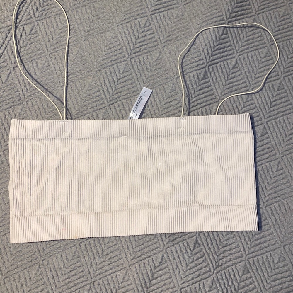 Cream Urban outfitters Bralette top size small